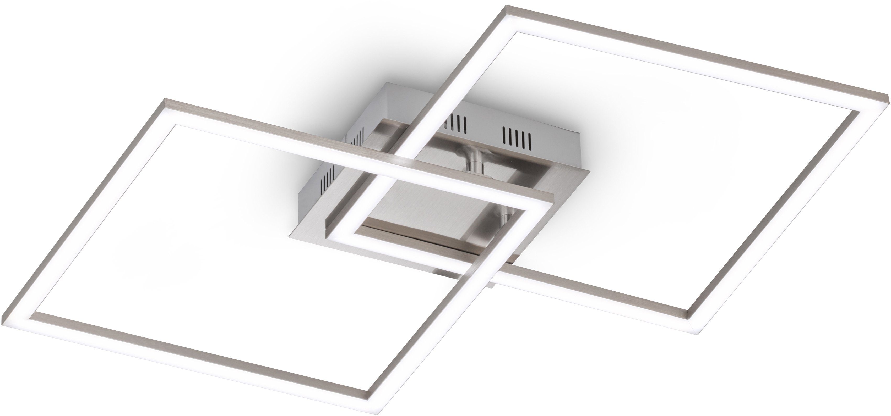EGLO LED Deckenleuchte CADIZ Deckenventilator, Ventilatorfunktion, Leuchtmittel wechselbar, Deckenlampe, Ventilator mit Licht, Zugkette, Wendeflügel, Ø 107 cm