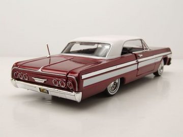 Motormax Modellauto Chevrolet Impala Lowrider 1964 rot Modellauto 1:24 Motormax, Maßstab 1:24
