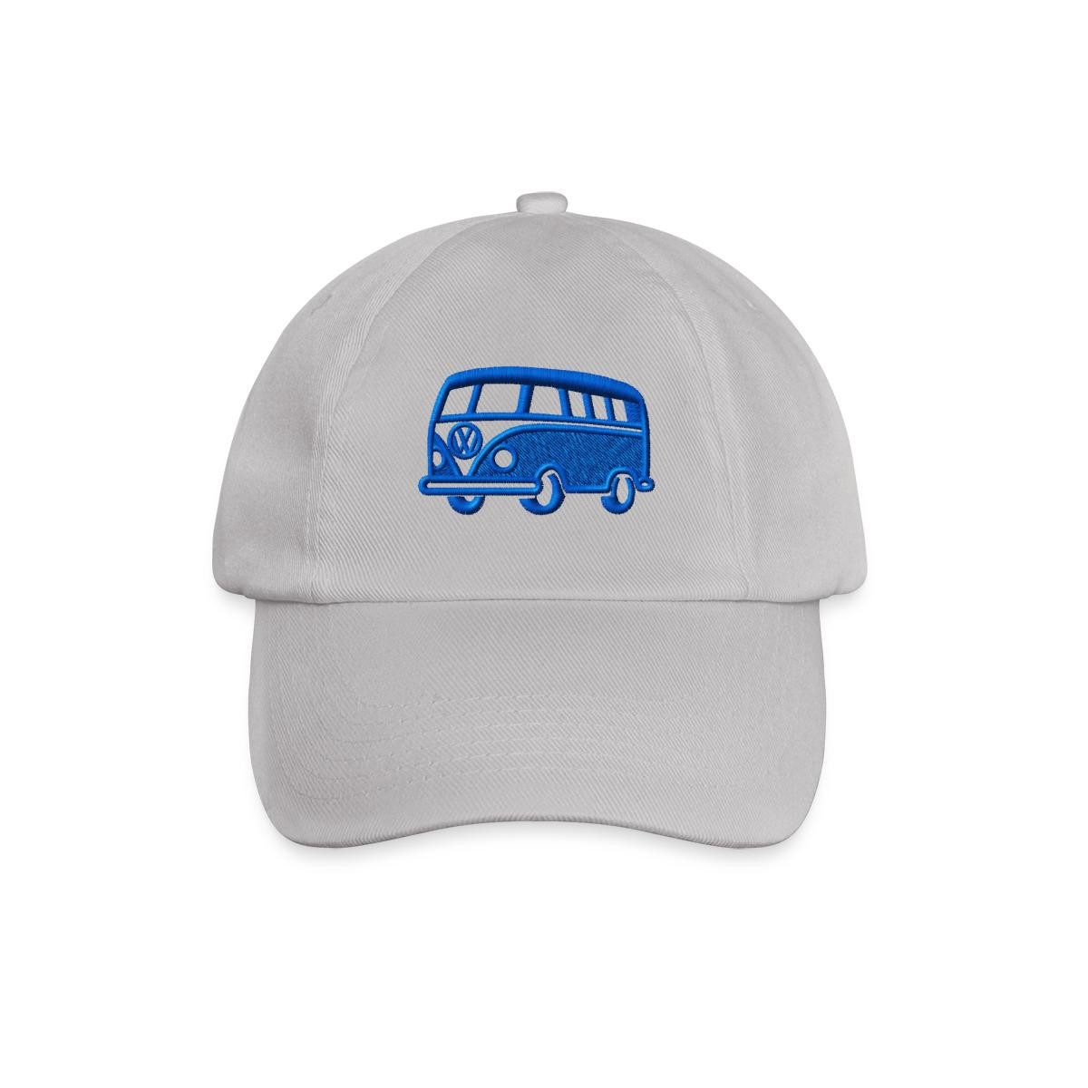 Spreadshirt Baseball Cap Volkswagen VW Bulli Camper Stickmotiv Baseballkappe (1-St)