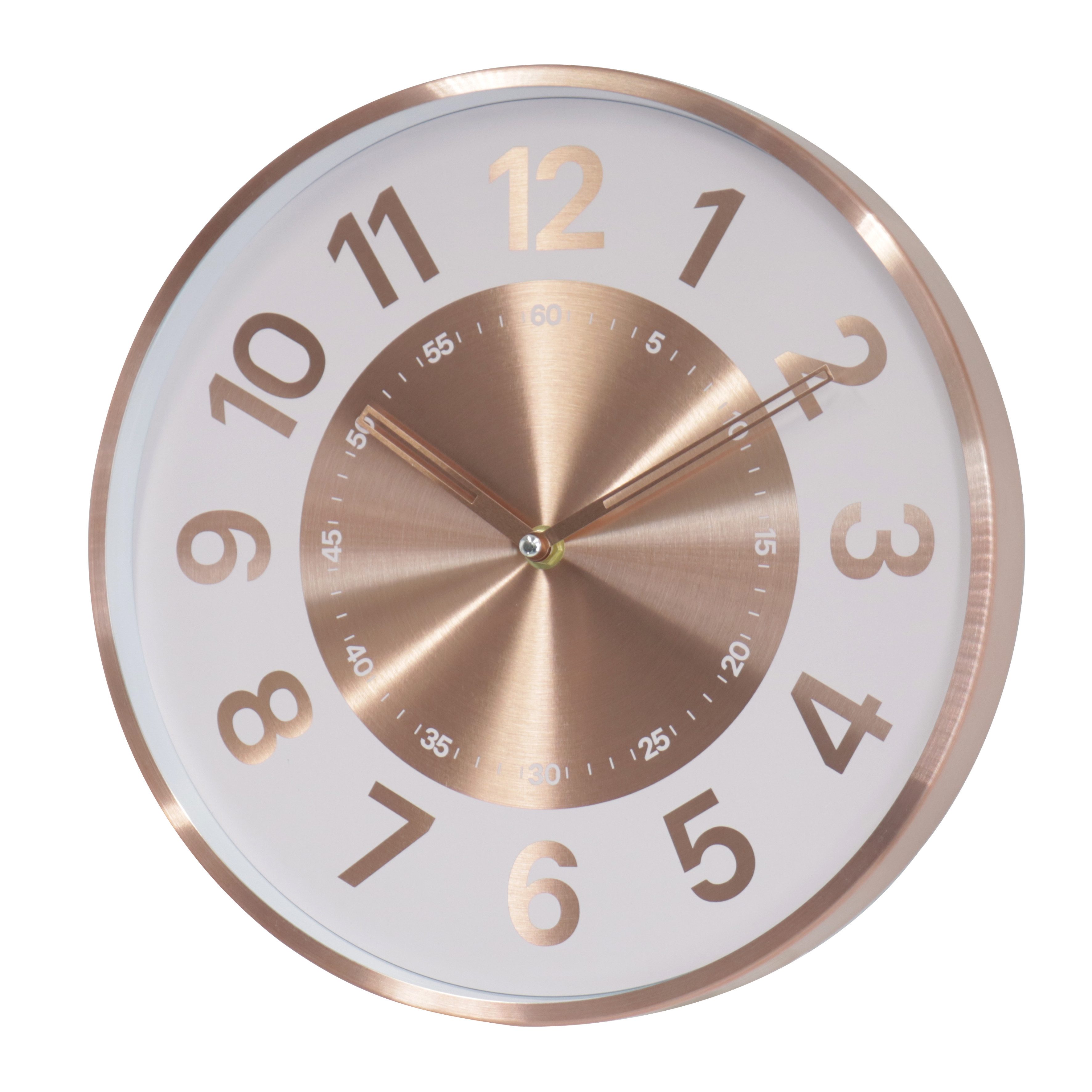 K&L Wall Art Wanduhr Wohnzimmeruhr Aluminium Wanduhr aus Metall Küchenuhr (Moderne Metalluhr aus Aluminium ohne Tick-Geräusche)