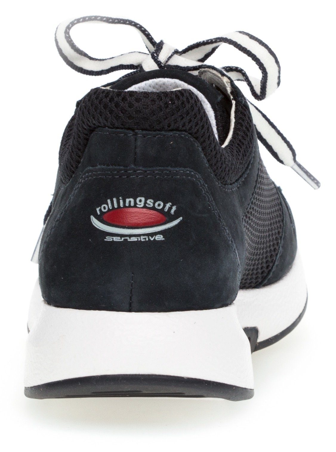 rollingsoft Keilsneaker, Freizeitschuh, Halbschuh, Schnürschuh mit Logo an der Ferse