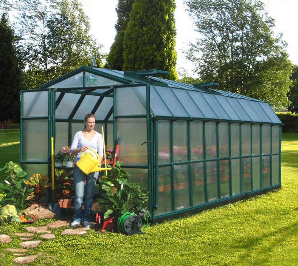 Rion Gewächshaus Gardener 410, Montagefreundliches Stecksystem, LxHxB 639x267x238cm