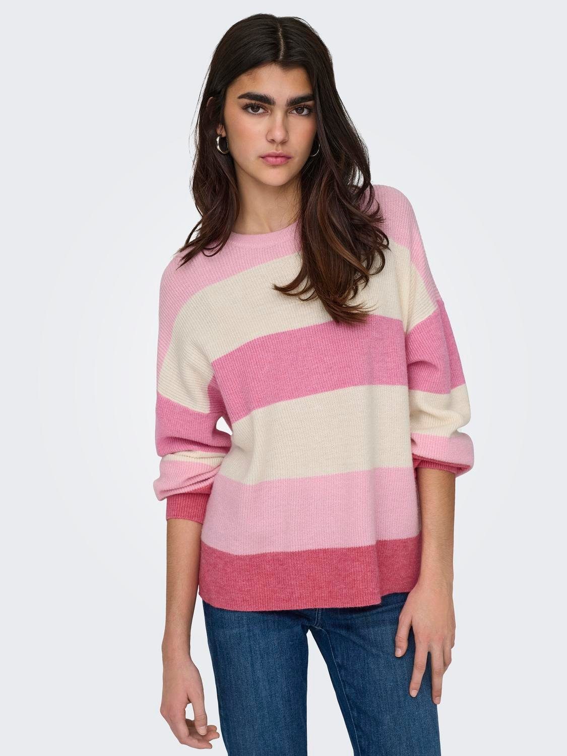 Strickpullover ONLATIA L/S STRIPE PULLOVER KNT NOOS