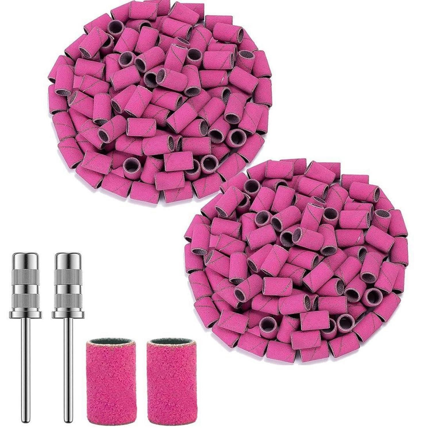 LuxusKollektion Schleifband Schleifhülsen-Set 100tlg. + 2 Schleifbohrer, (100 St)