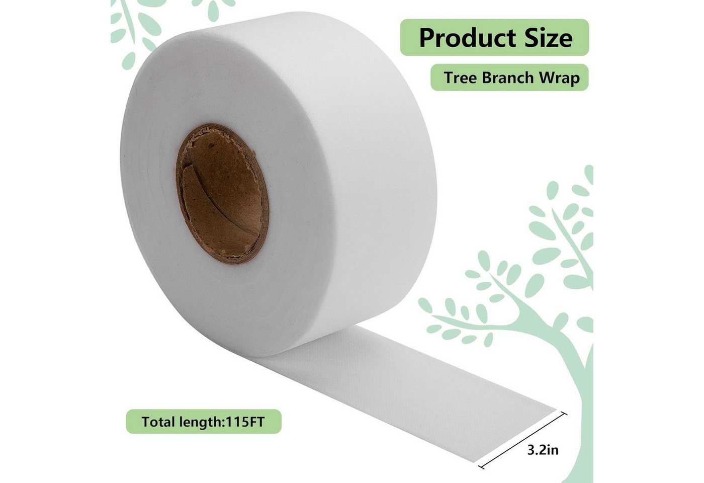 Thumbnail - FELIXLEO Gartenpflege-Set Baum Winterschutz Wickelstreifen Baumschutz Bandage
