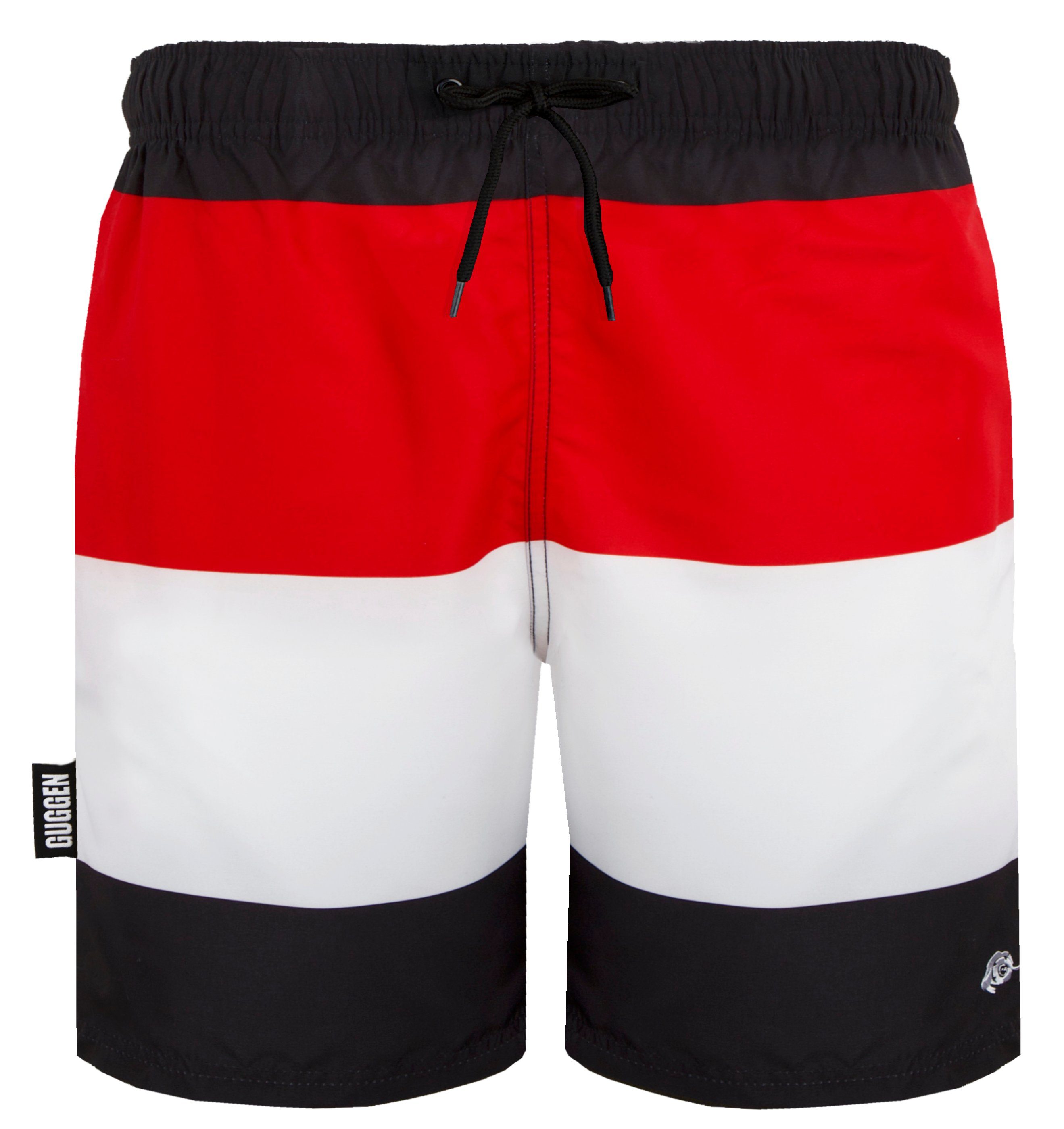 Herren Beachshorts Boardshorts Badehose GUGGEN Mountain Muster YSB597 Badehose Strandhose gestreift