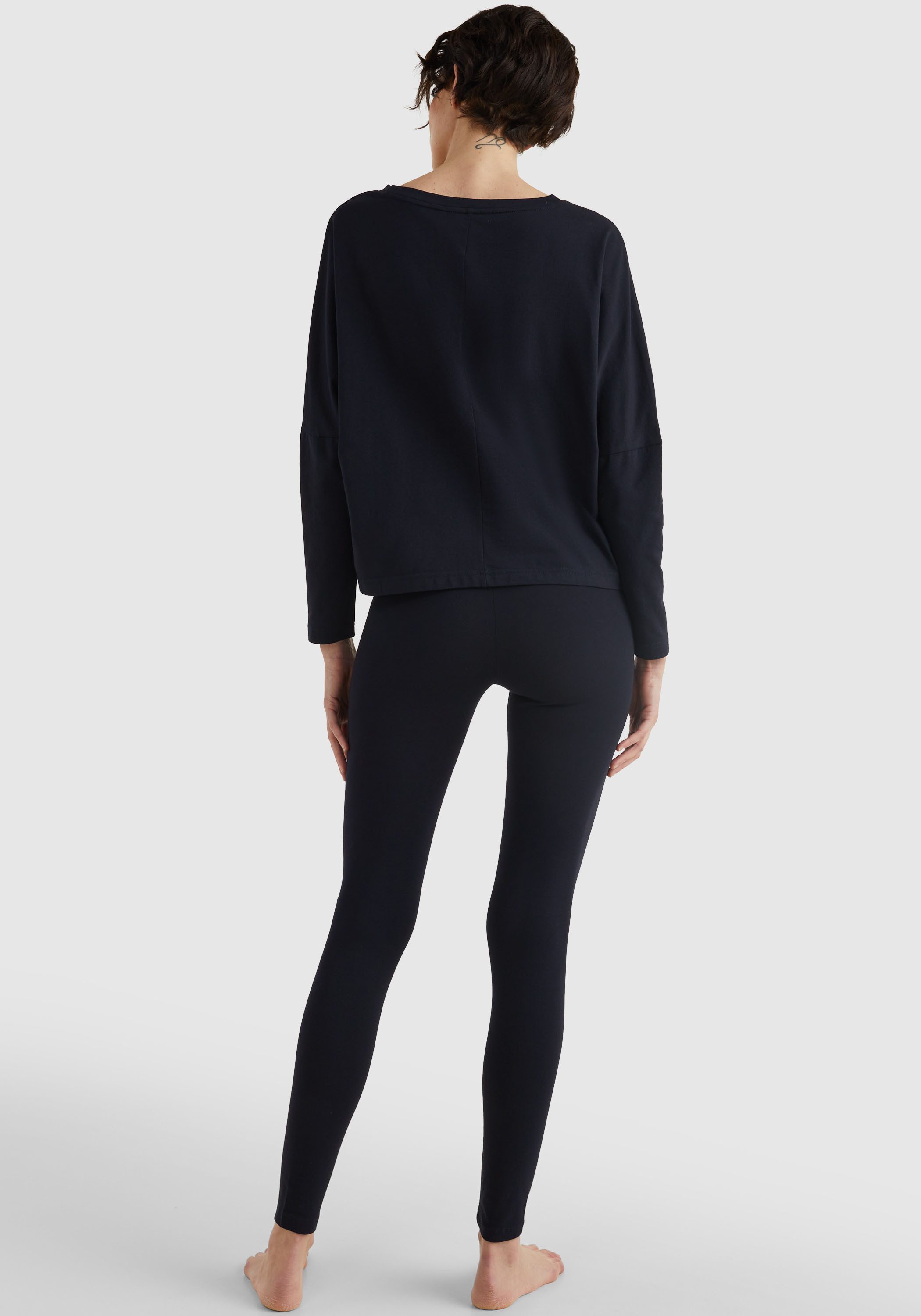 Tommy Hilfiger Underwear Langarmshirt LONG SLEEVE T-SHIRT mit interessanten Ärmeldetails und Tommy Hilfiger Markenlabel