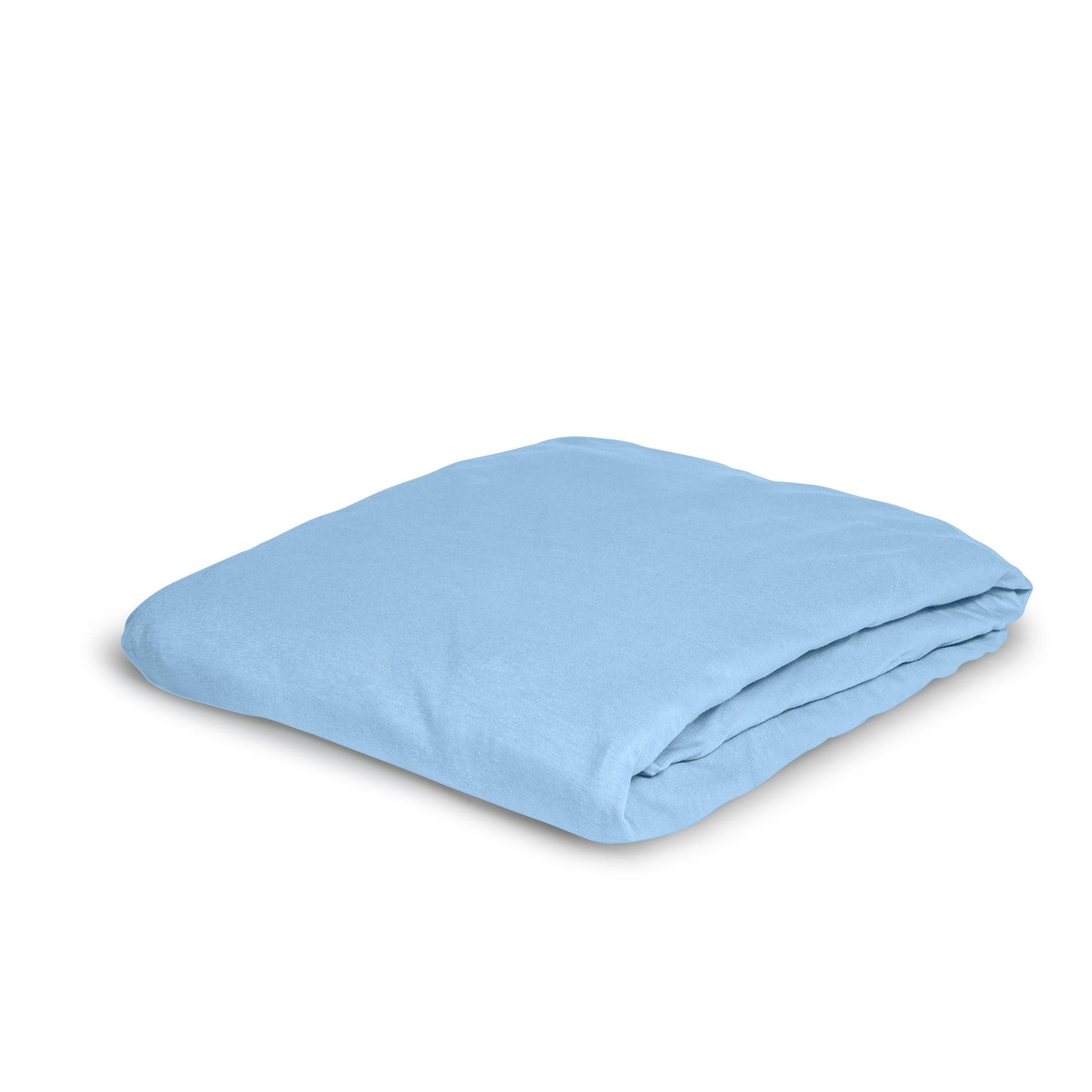 Irisette Spannbettlaken Kuschel-Jersey Spannbetttuch Vesuv 0012 190 x 200 cm blau, Baumwolle, Gummizug: Rundum, (1 Stück), Bettlaken mit Gummizug 90x200 140x200 180x200 Spannbettlaken Spanner