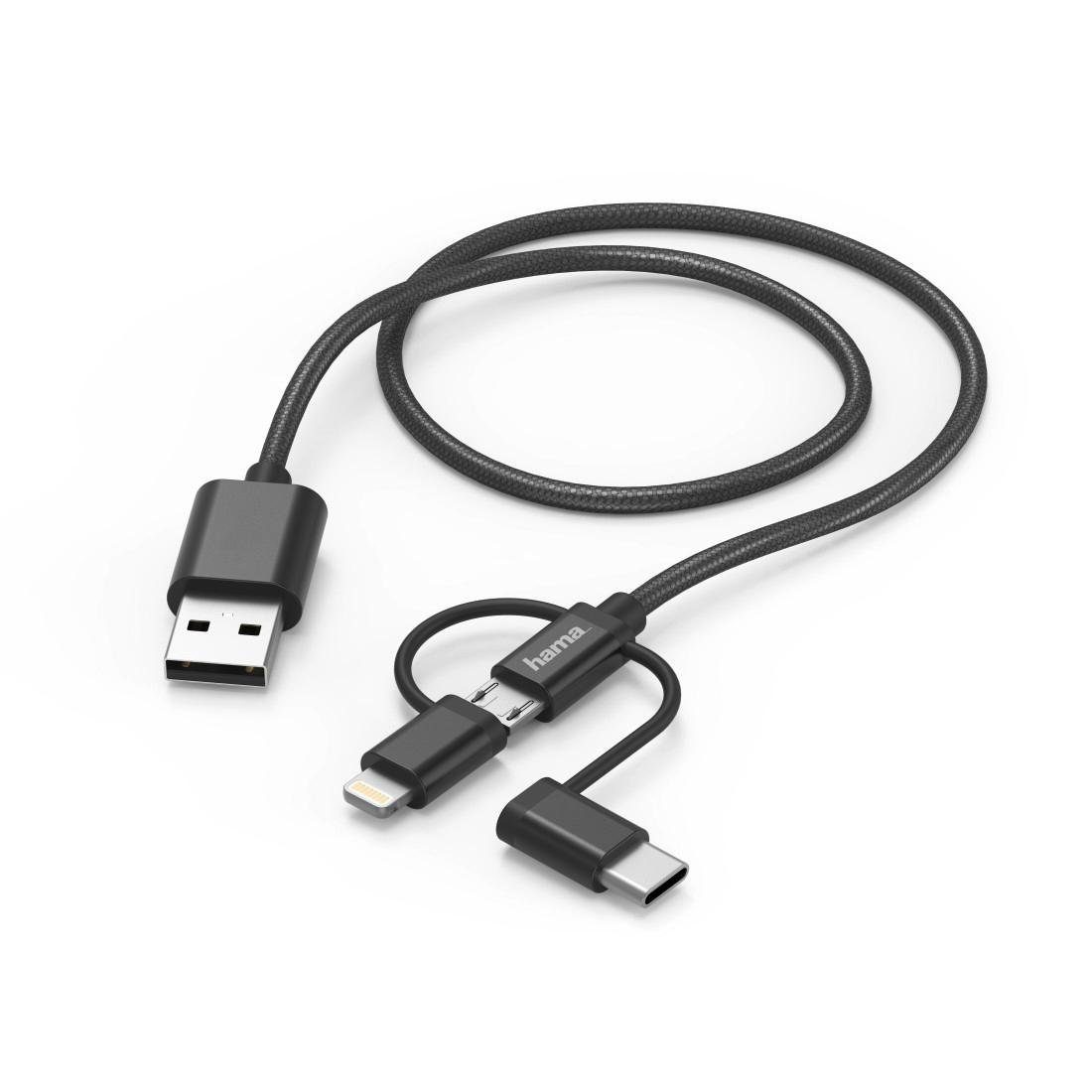 Micro Usb Auf Lightning Kabel Kurz Hama »3in1-Micro-USB-Kabel mit Adapter auf USB-Type-C / Lightning USB