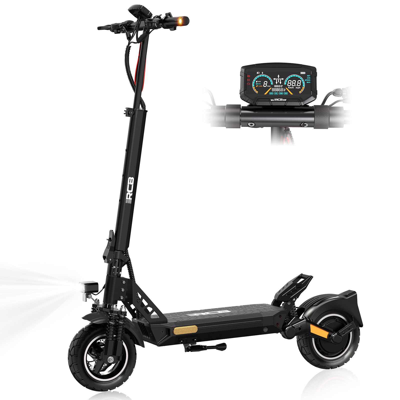E-Scooter D5/D5 PRO ABE (Premium Version), NFC/Blinker/APP, 90-120KM Reichweite