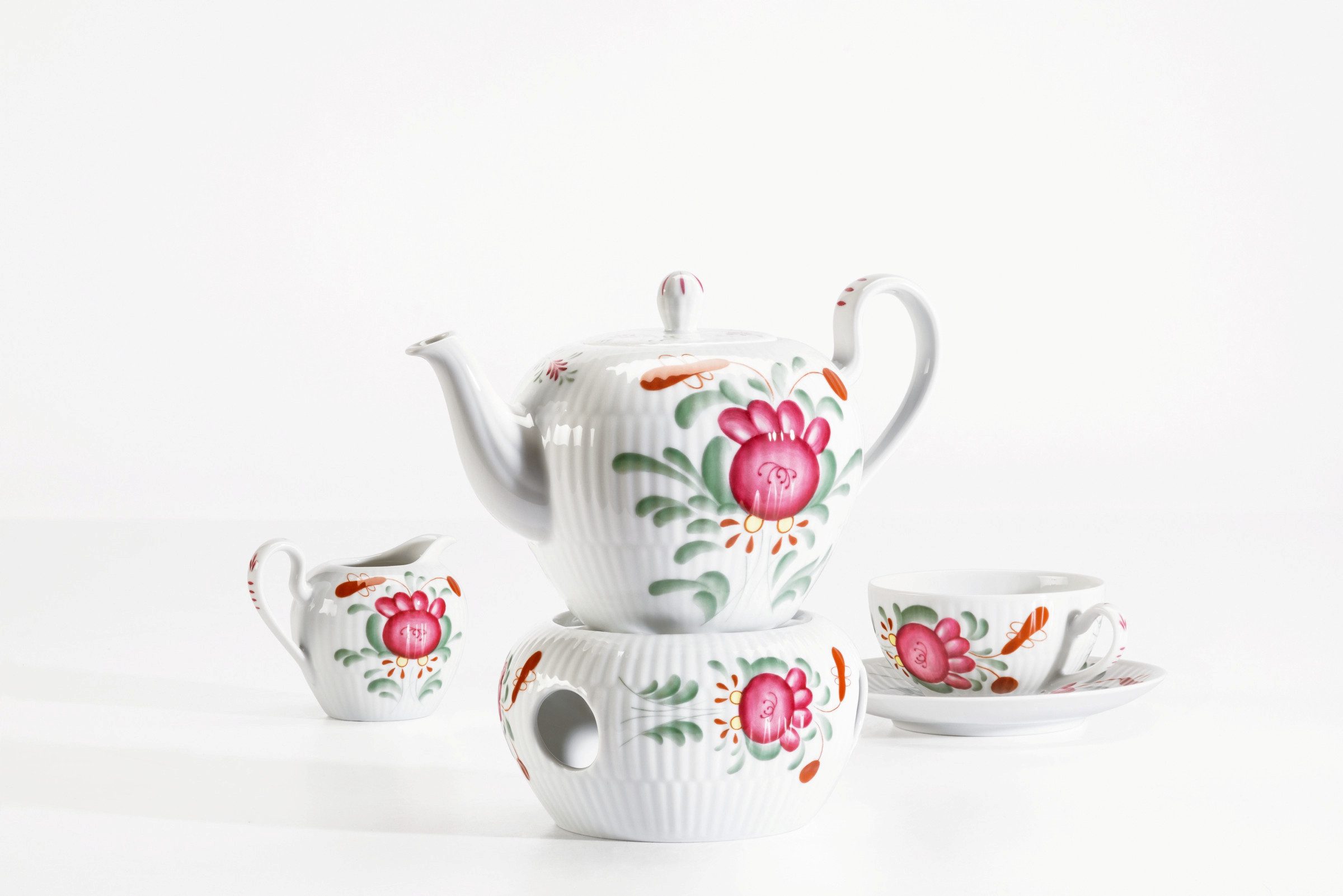 Seltmann Weiden Kanne Amina Ostfriesenrose, 1,5 l, (1-St), Kaffeekanne, Teekanne mit Relief