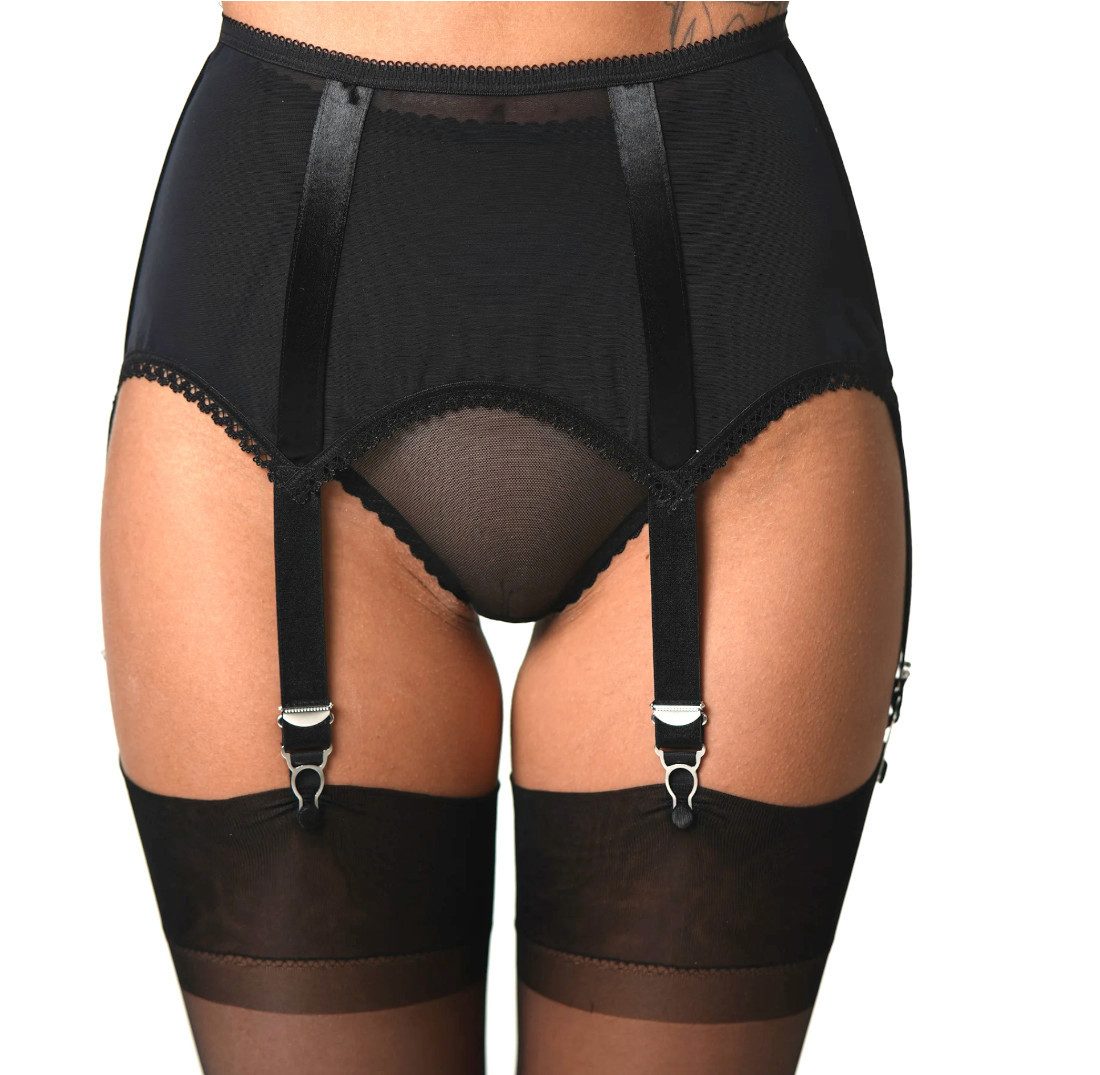 Vicky's Nylons Strumpfhalter Abby Strumpfhalter 6 Straps Schwarz oder Rot günstig online kaufen