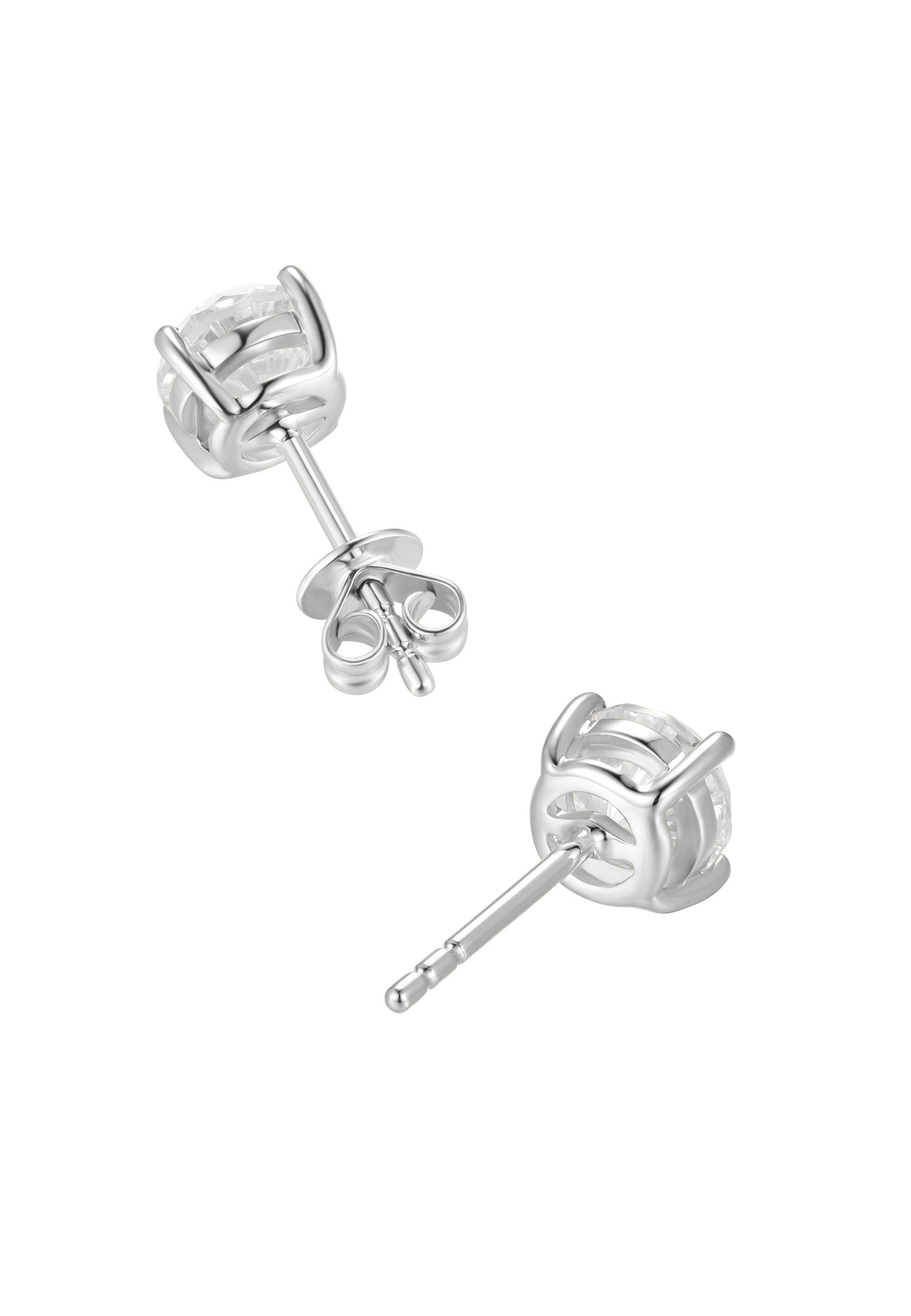 NANA KAY Paar Ohrstecker Classic Solitaire, mit farblosem Stein