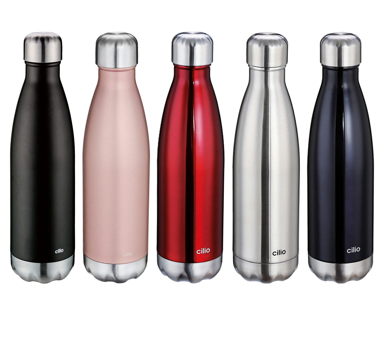 Küchenprofi Flachmann Küchenprofi Isolierflasche Edelstahl 500 ml Silber kohlensäuregeeignet, Geeignet für kohlensäurehaltigen Getränke