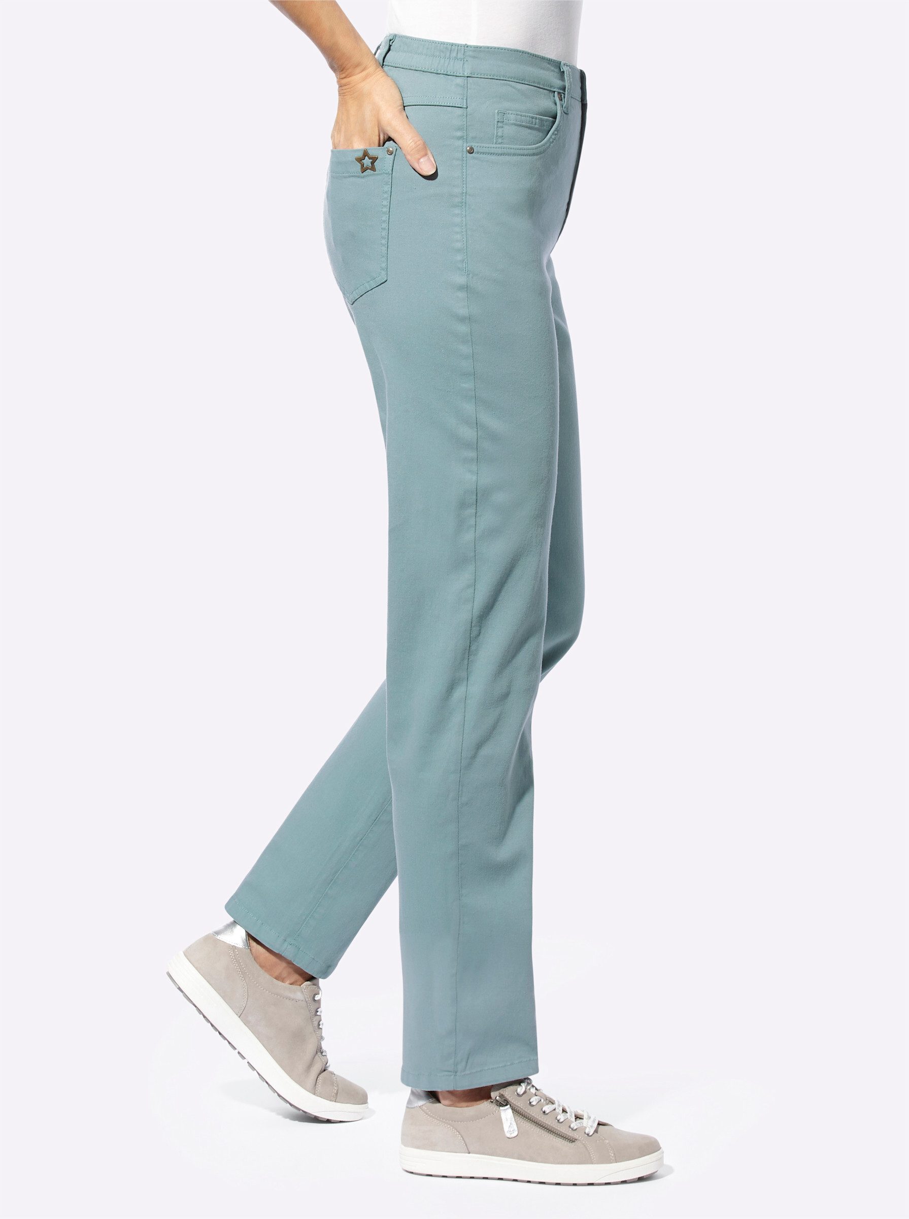 Sieh an! Bequeme Jeans 5-Pocket-Hose . mit seitlichem Dehnbund günstig online kaufen