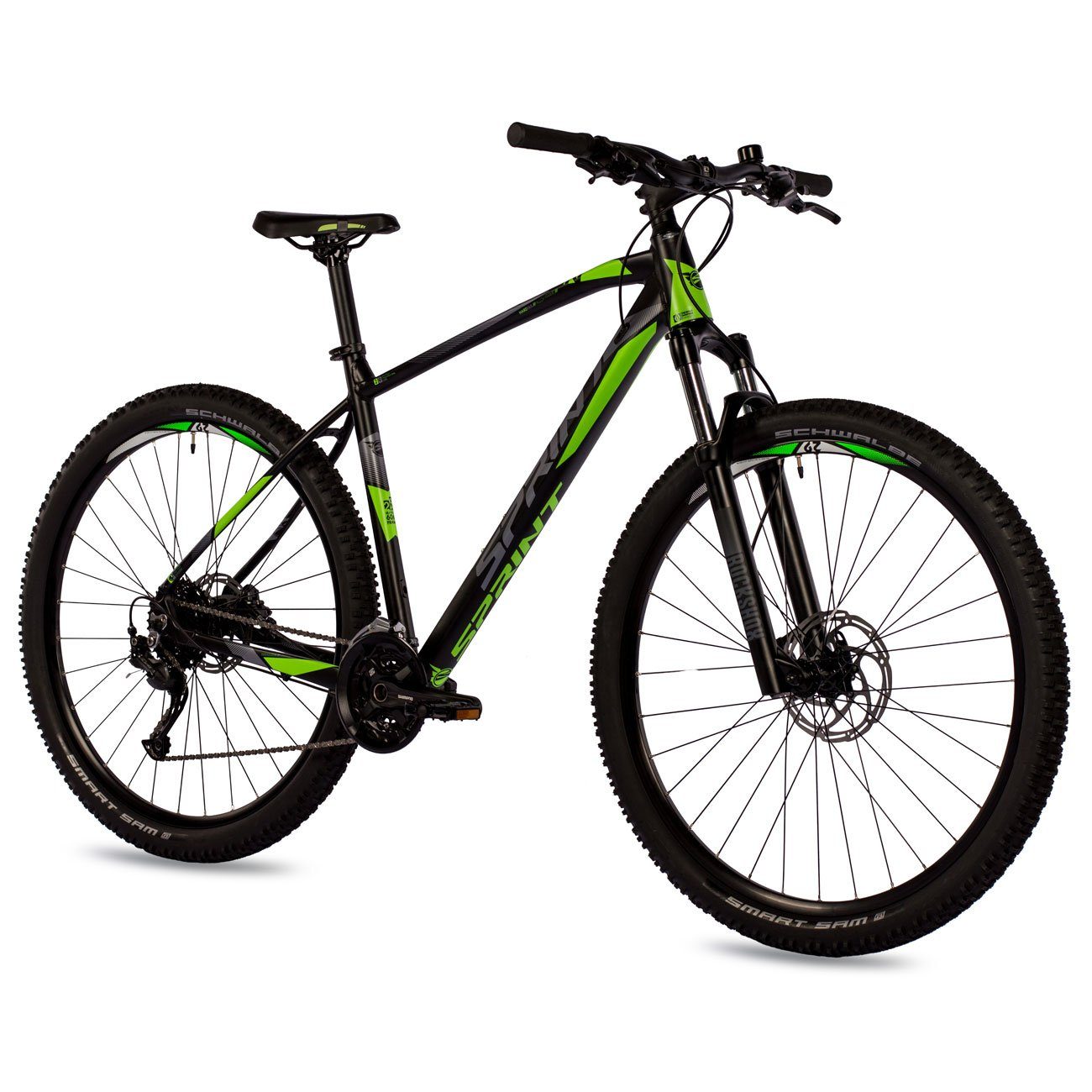 Airtracks Mountainbike Herren 27,5" Zoll Mountainbike APOLON, 27 Gang, (MTB Все бренды Fahrrad Shimano ALIVIO RD-M3100 SGS, Gabel ROCKSHOX), - Rahmenhöhen 44 cm, 48 cm und 52 cm - Modelljahr 2022