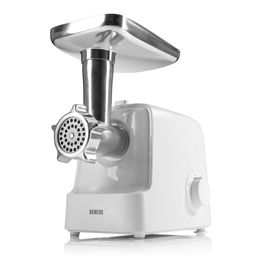N8WERK Fleischwolf Moonlight White Edition Weiß 2000W, 2000 W