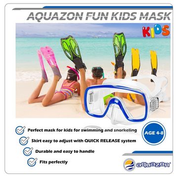 AQUAZON Taucherbrille FUN, Schnorchelbrille für Kinder 3-7 Jahre, tolle Passform