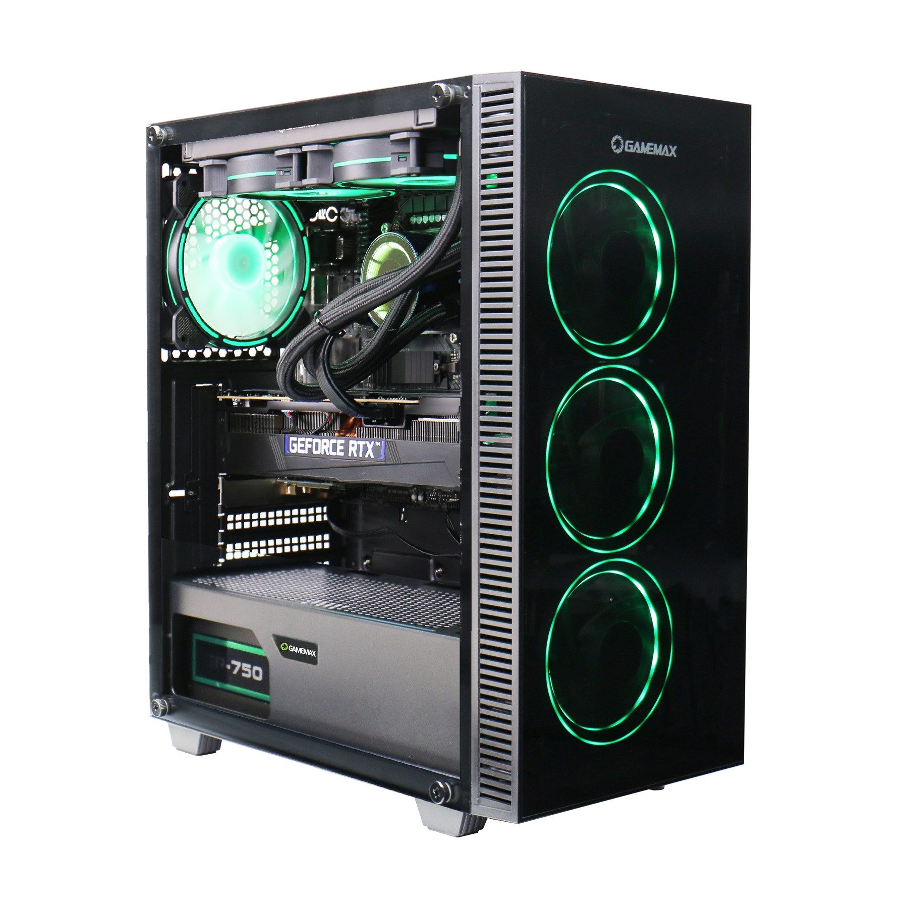 GAMEMAX Draco XD 7978 AMD Ryzen 5 9600X 16GB DDR5 1TB SSD RTX 5070 Gaming-PC (AMD Ryzen 5 9600X, RTX 5070, 16 GB RAM, 1000 GB SSD, Wasserkühlung, Windows 11, DDR5 RAM, Wasserkühlung)