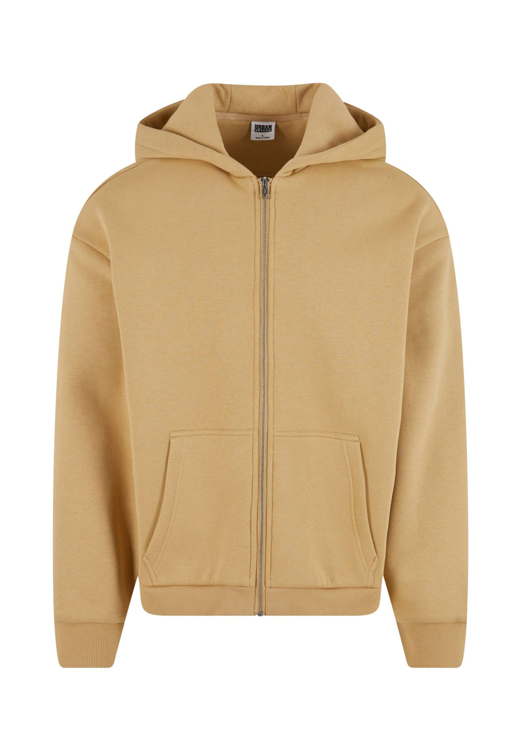 URBAN CLASSICS Strickpullover Urban Classics Fluffy Zip Cardigan (1-tlg)