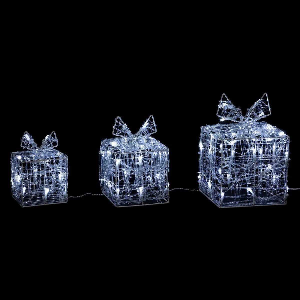 Fééric Lights & Christmas Weihnachtsfigur Geschenkboxen 3er-Set (Deko-Objek günstig online kaufen