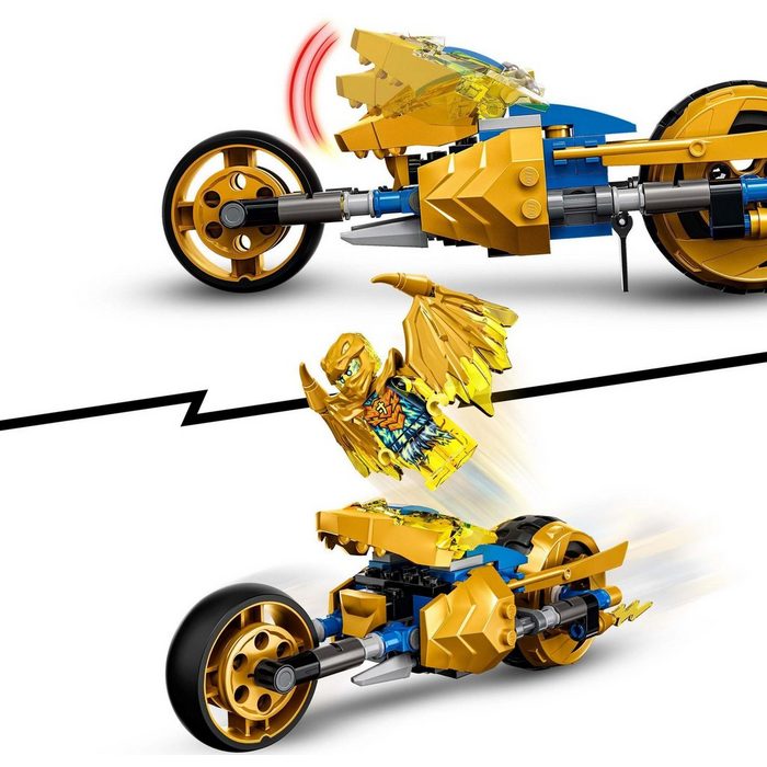 LEGO® Konstruktionsspielsteine Jays Golddrachen-Motorrad (71768) LEGO® Ninjago (137 St) AH11109