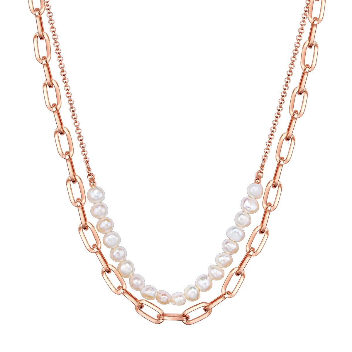 Collier & roségold, Metall-Legierung Jane Lulu