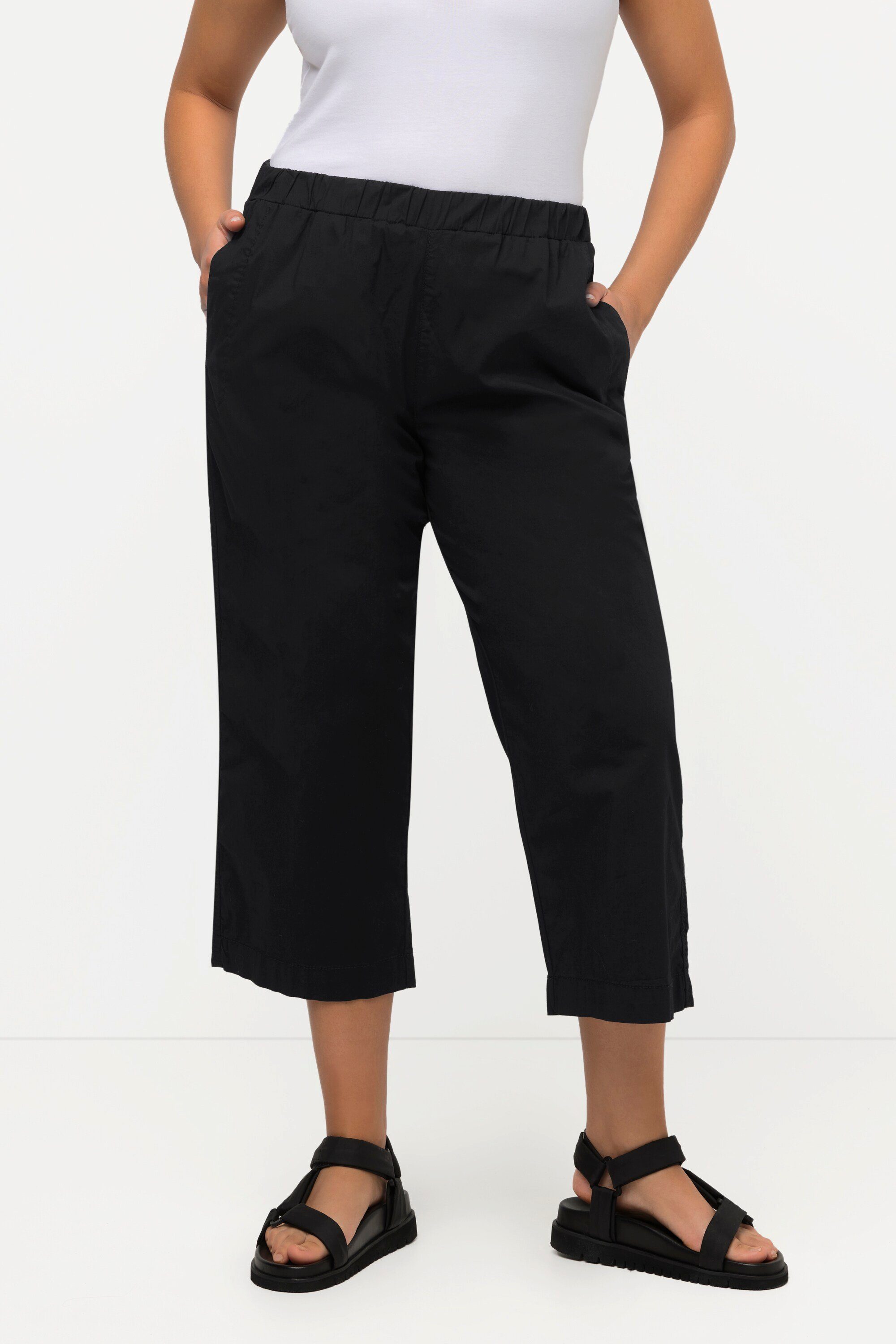 Ulla Popken Regular Cargobroek in Wit | ABOUT YOU