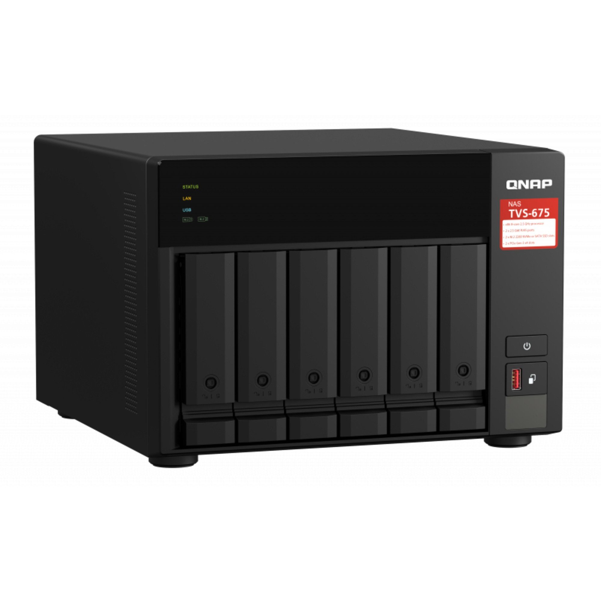 QNAP Festplatten-Gehäuse QNAP TVS-675-8G, NAS