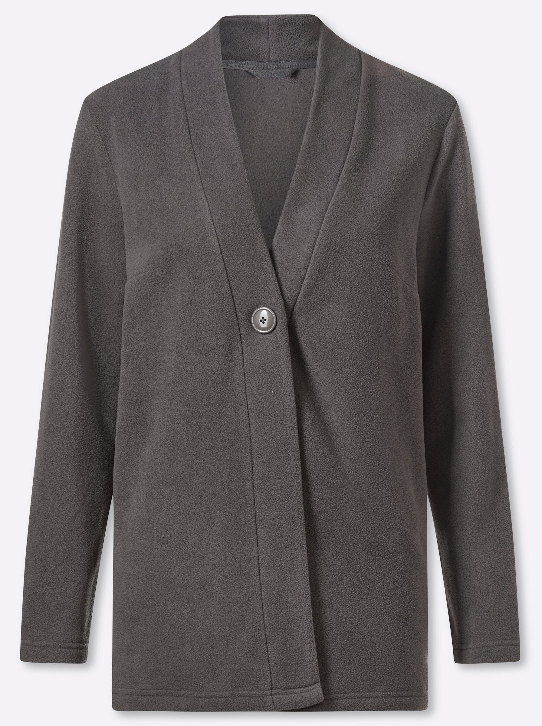 Sieh an! Fleecejacke Fleece-Jacke Langarm