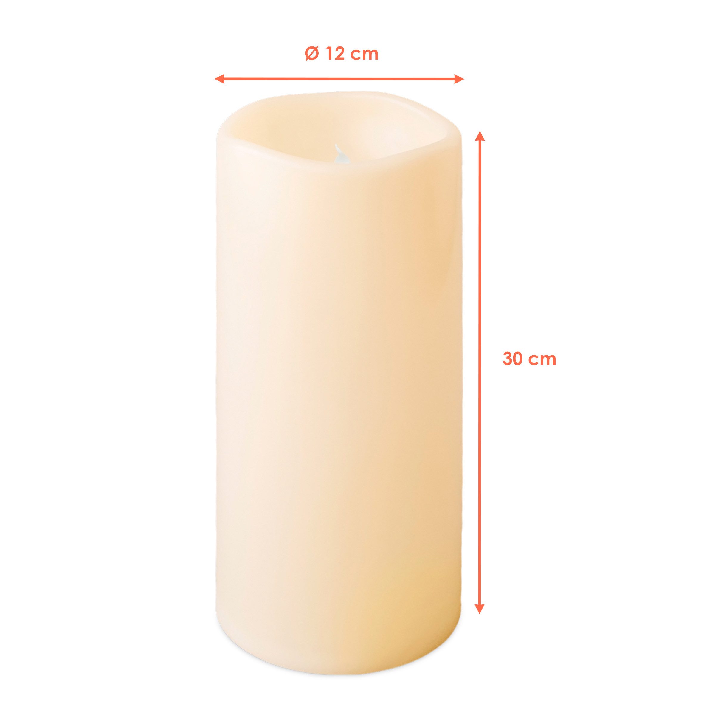 Spetebo LED-Kerze Outdoor creme weiß (Anzahl, günstig online kaufen
