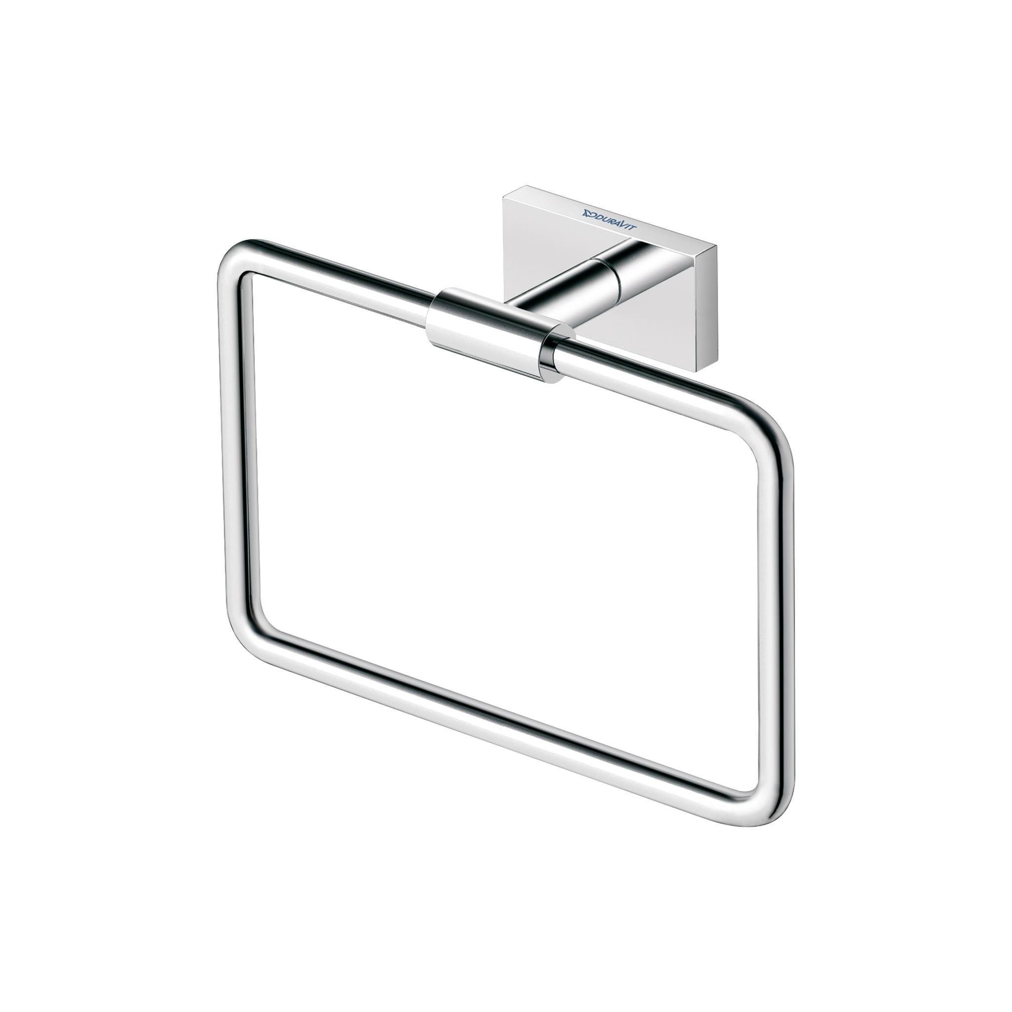 Duravit Badaccessoire-Set Handtuchring Karree, glänzend, Handtuchring