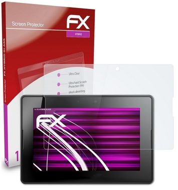 atFoliX Schutzfolie Panzerglasfolie für Blackberry 4G LTE PlayBook, Ultradünn und superhart