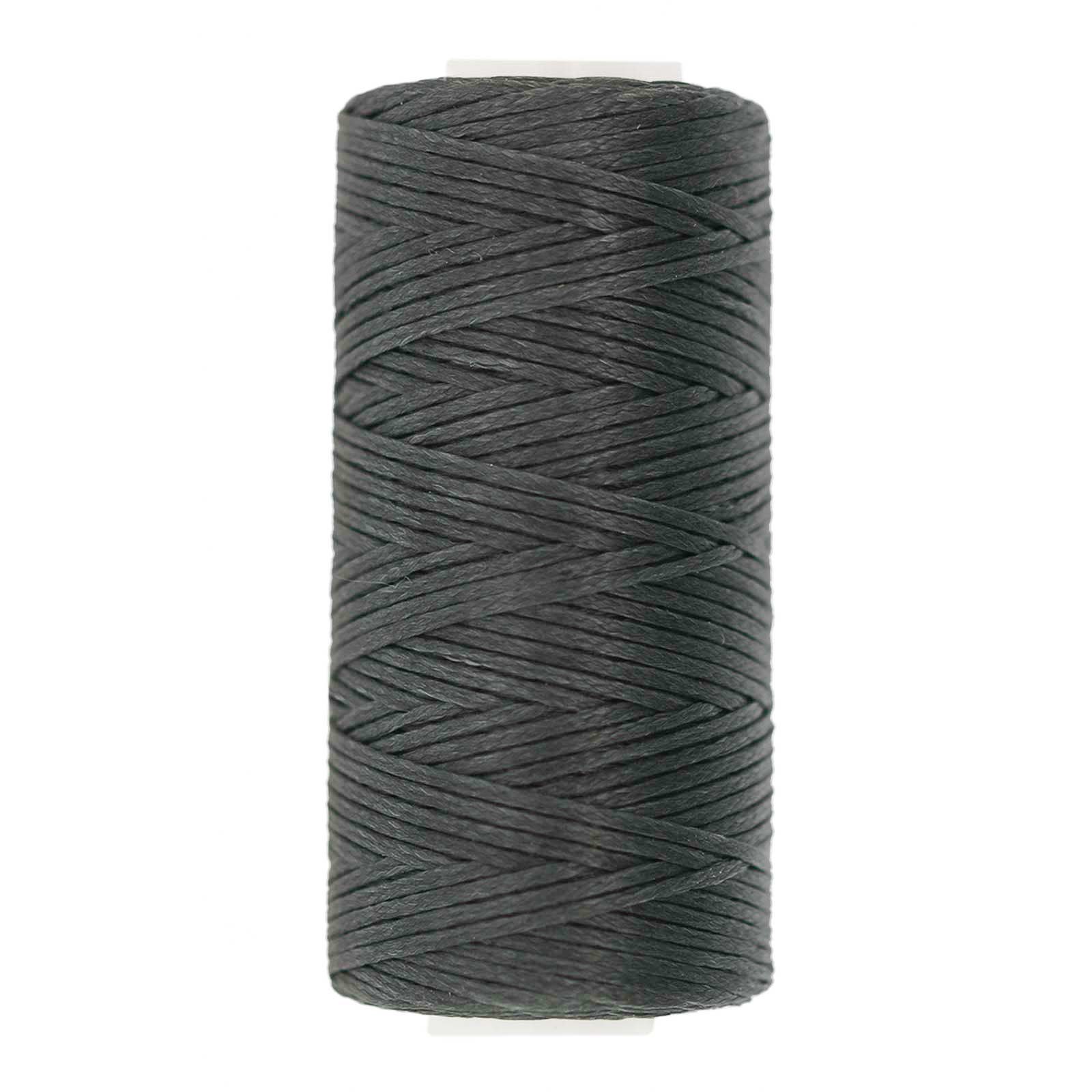 maDDma 2 x 50m Ledergarn Ledernähgarn gewachst 150D 0,8 mm Nähgarn, 100 m, grau