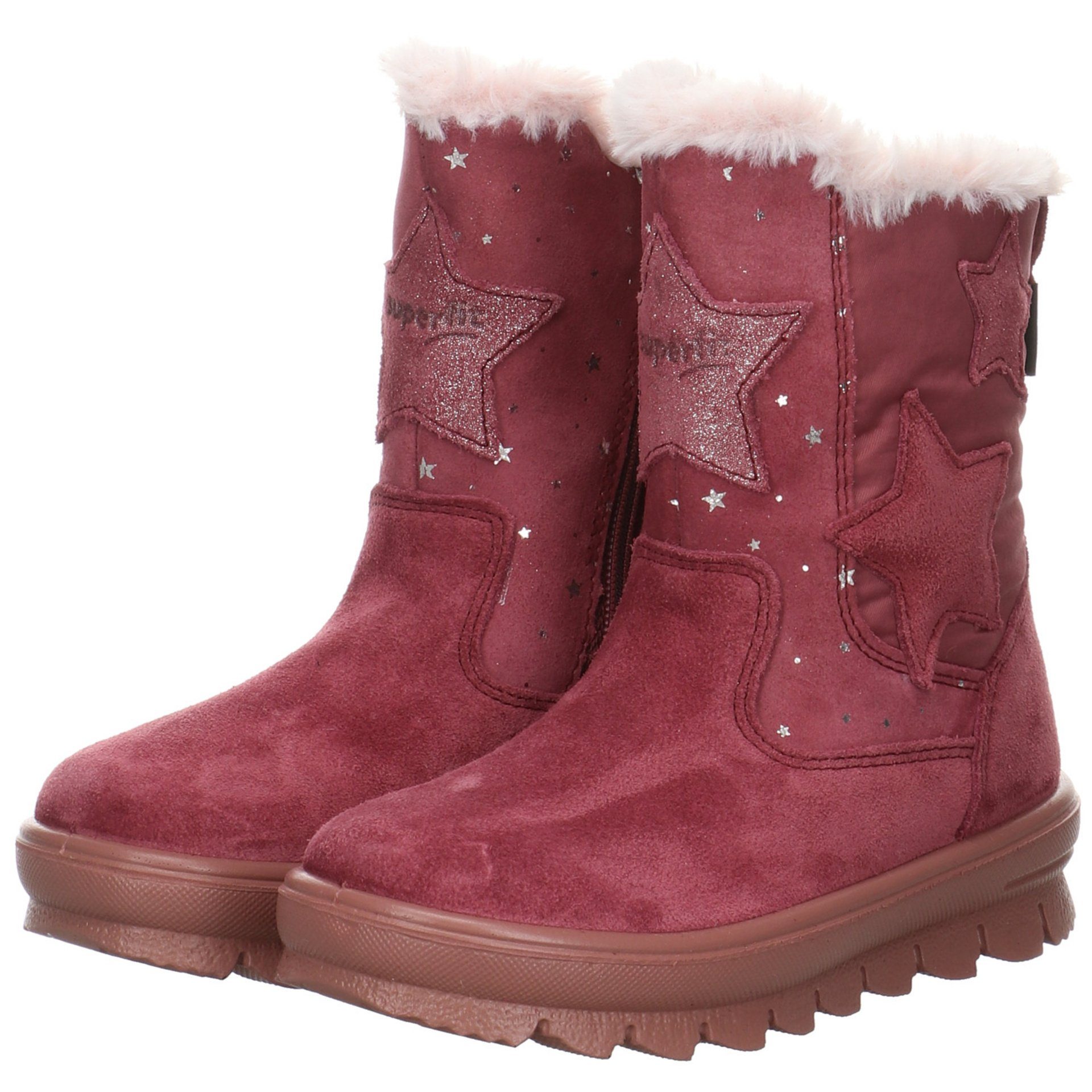 PINK Mädchen Schuhe Stiefelette Stiefel Superfit Flavia Leder-/Textilkombination Stiefel Kinderschuhe