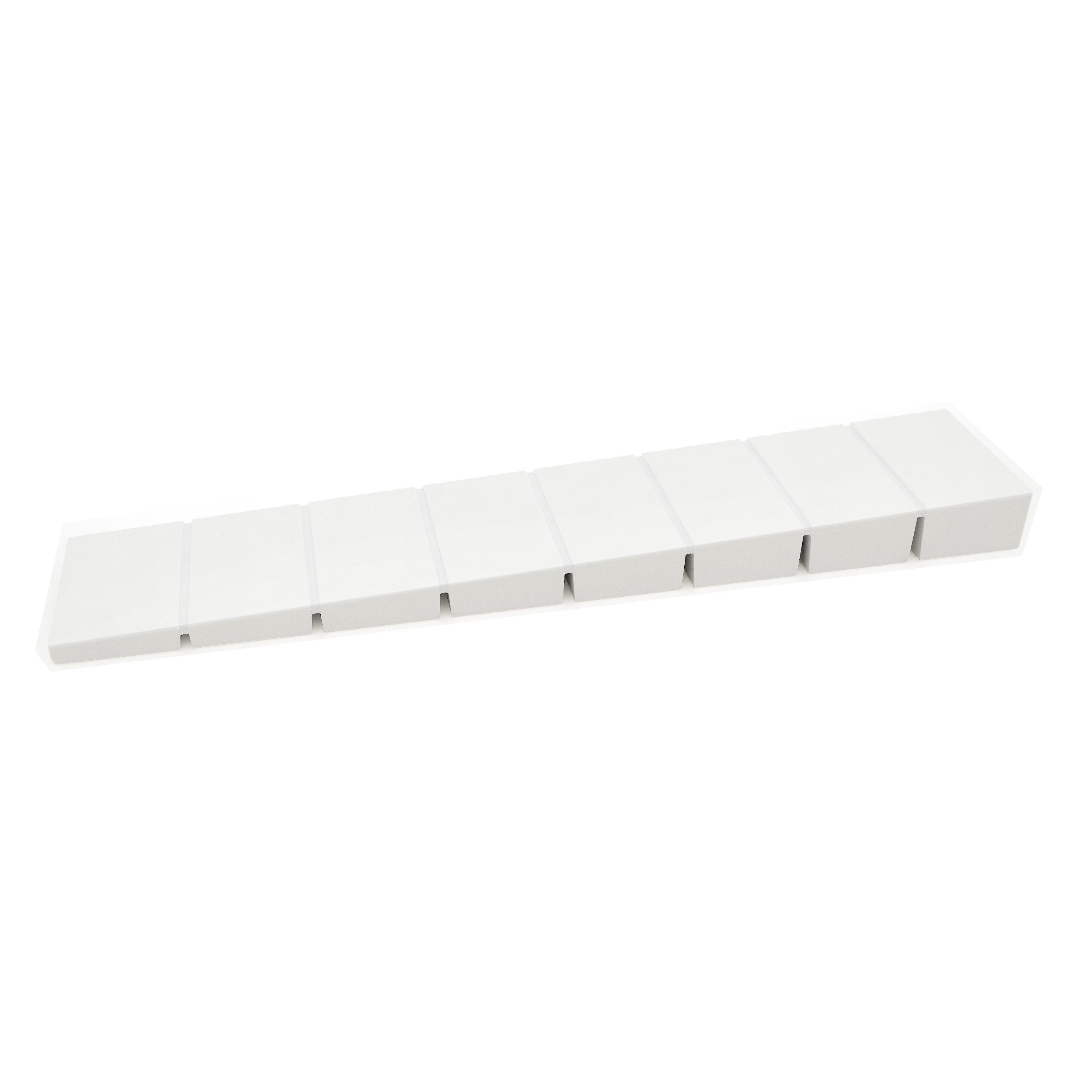 sossai® Montagekeil Unterlegkeil mit Soll-Bruchstelle in Weiß, (10-St)