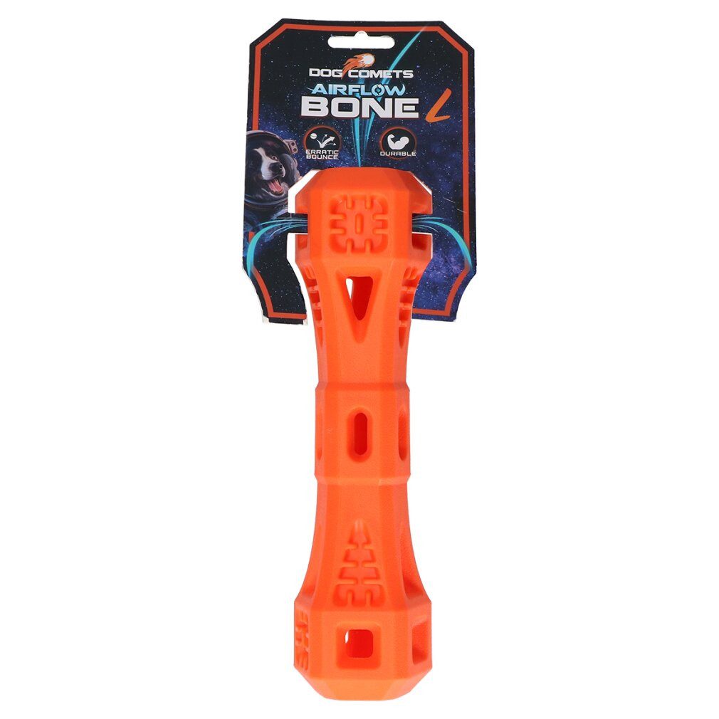 Dog Comets Tierquietschie Airflow Bone Orange L