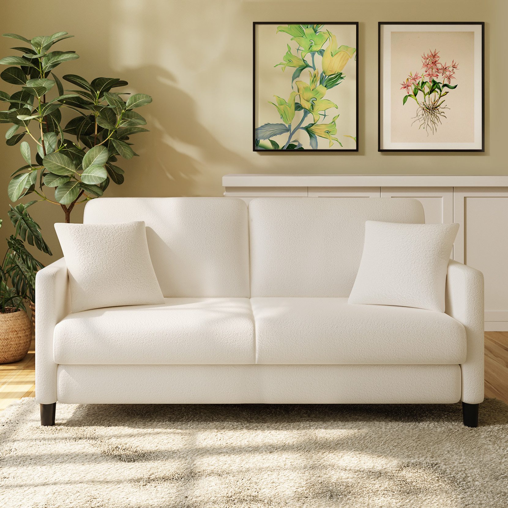 ToteBox Big-Sofa 2/3-SitzerTeddy Fleece Werkzeugfreier Aufbau günstig online kaufen