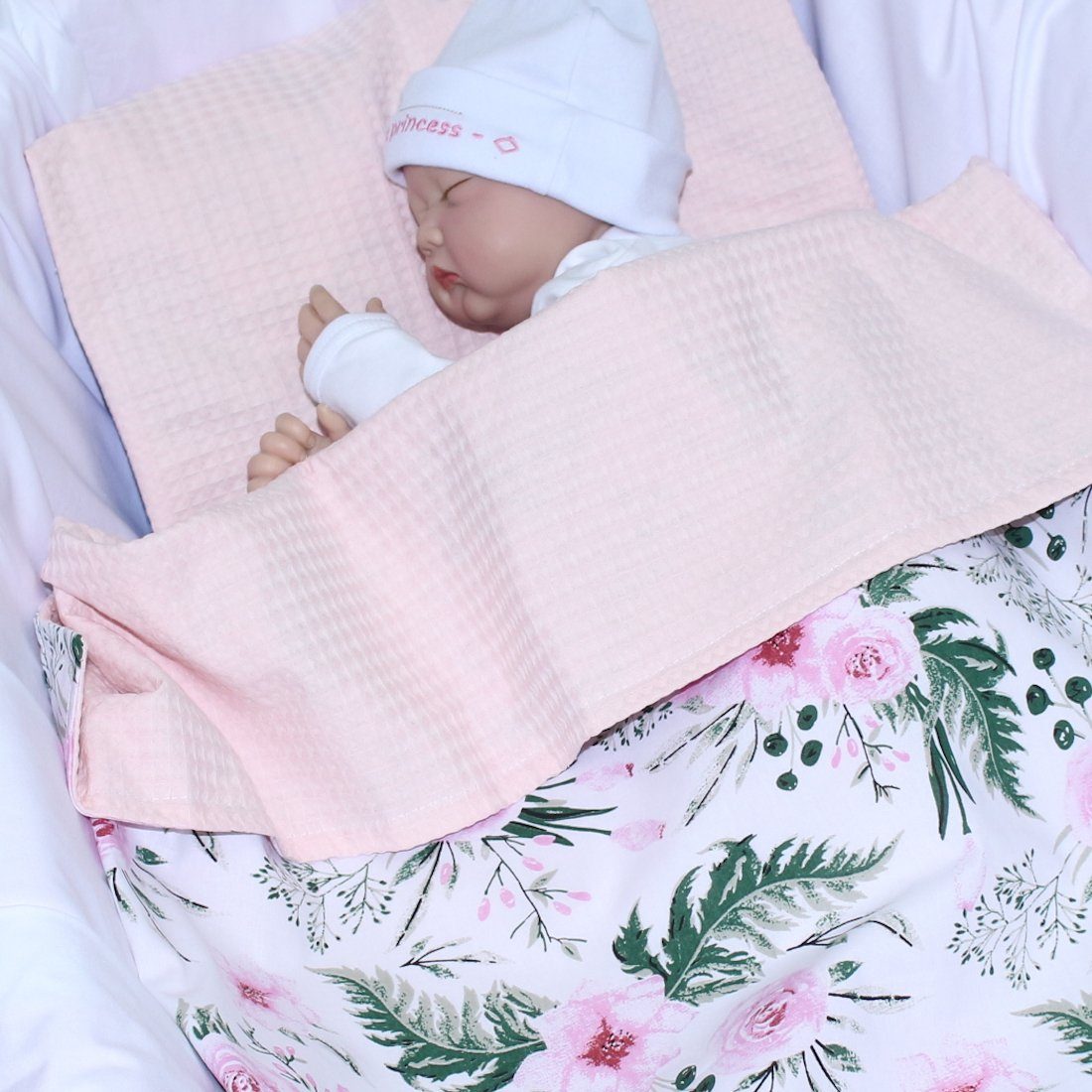 Babydecke Babydecke Waffelpiqué Baumwolle Kuscheldecke Kinderwagendecke, günstig online kaufen