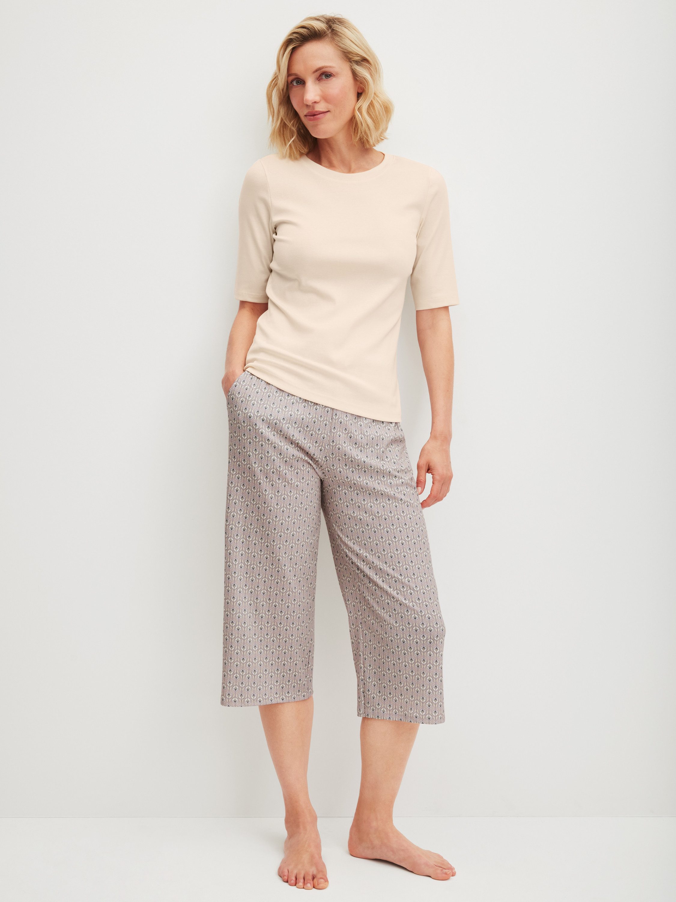 CALIDA Kurzarmshirt Favourites Magic Damen (1-tlg) Feinripp