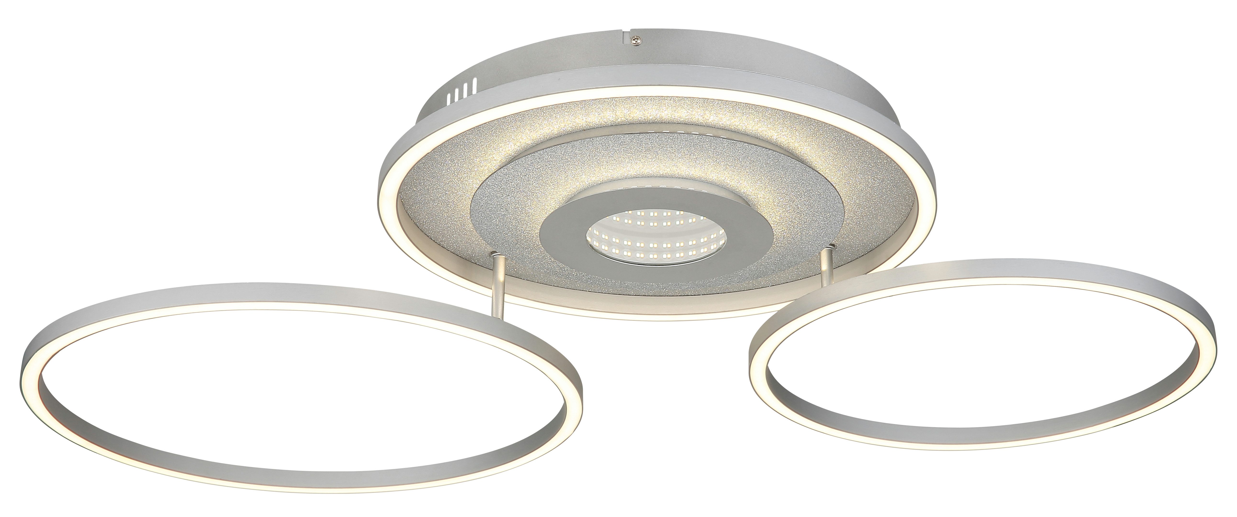 GLOBO LIGHTING Deckenleuchte MILES, LED fest integriert, LED-Deckenleuchte mit 3D-Effekt, dimmbar, modern & hell