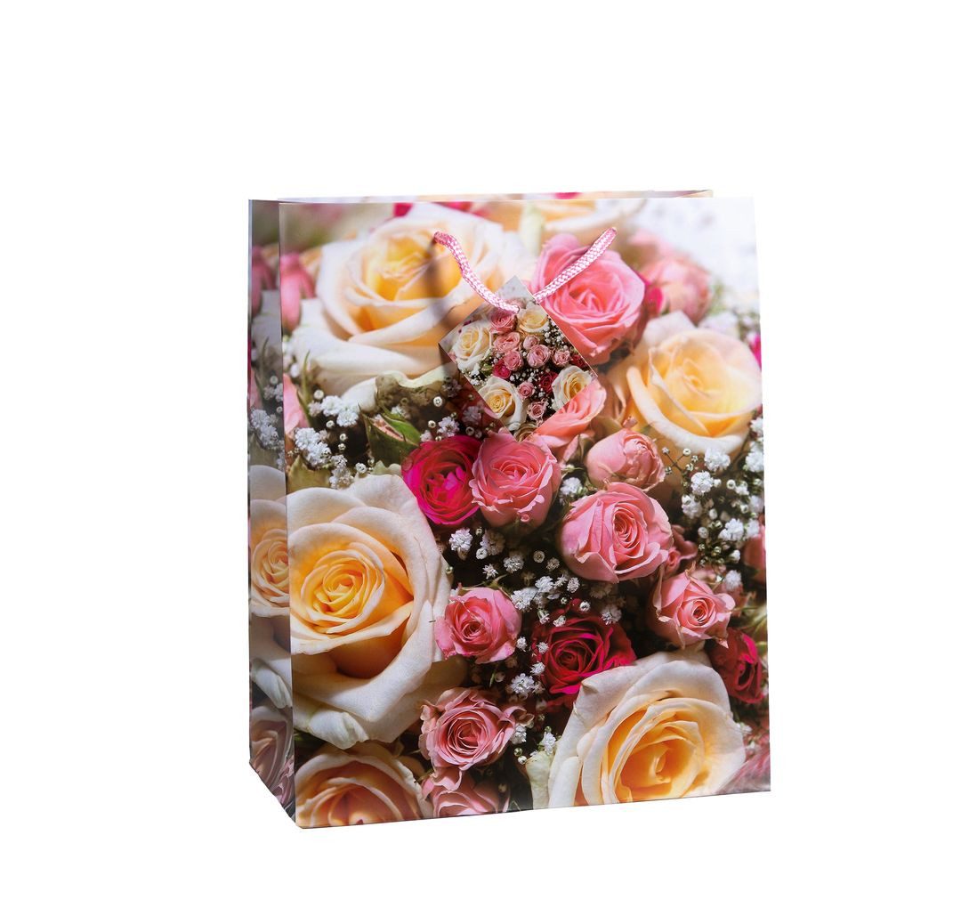 laro Geschenkbox PREMIUM-LINE Geschenktüten mit Henkel Large/Groß Blumenmix 12-96 stk (12 St) – Bild 2 von 5