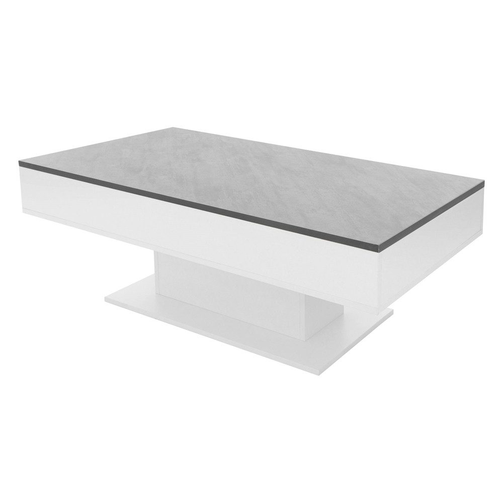 ML-DESIGN Couchtisch Beistelltisch mit 2 Staufächern unter Schiebeplatte Tr günstig online kaufen