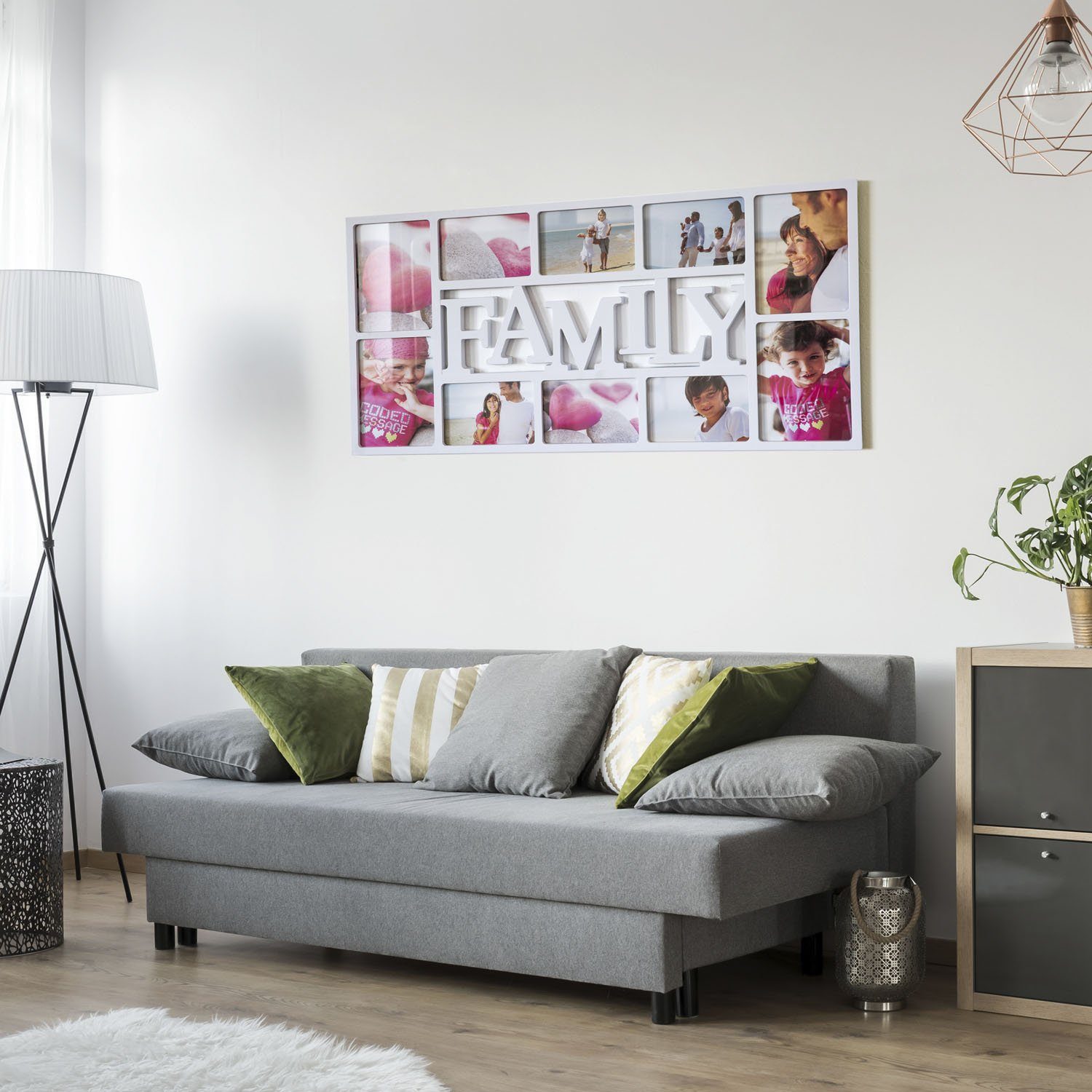 Goods+Gadgets Bilderrahmen XXL Fotorahmen Bildergalerie Foto-Collage, günstig online kaufen