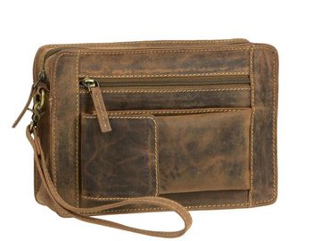 Greenburry Handgelenktasche "Vintage" Leder, Herrentasche, Ledertasche, mit Handschlaufe, 23x15cm