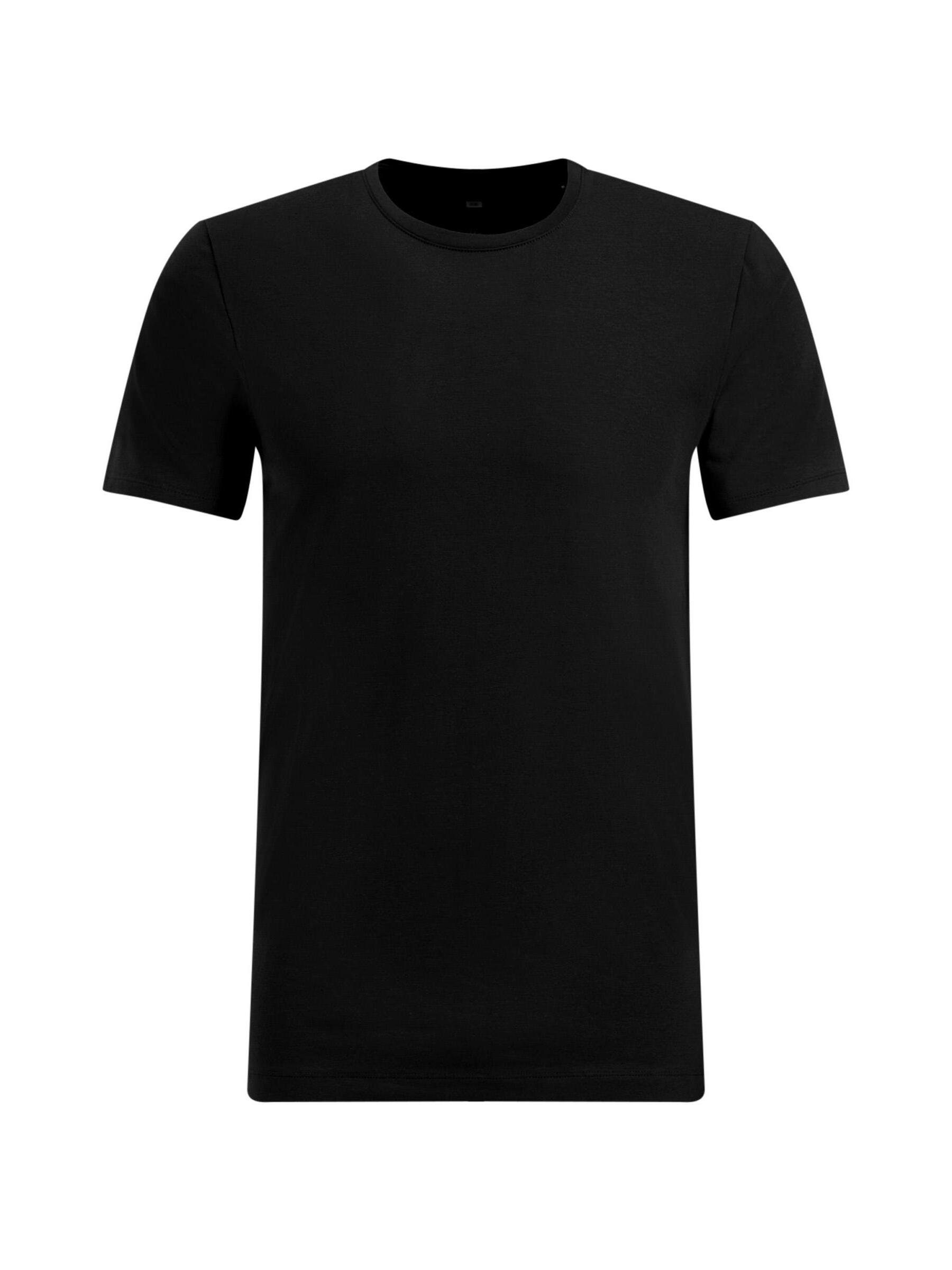 WE Fashion T-Shirt (1-tlg) Schwarz
