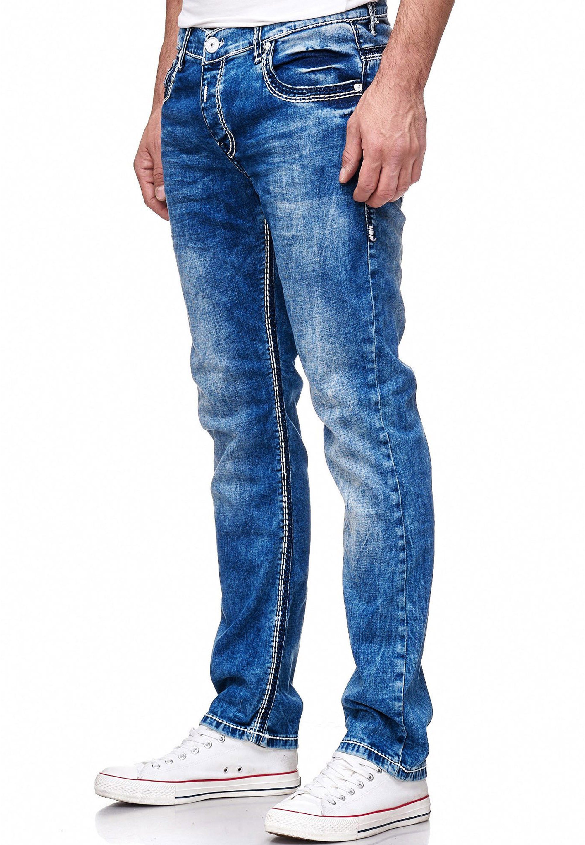 Rusty Neal Straight-Jeans "LEVIN 4" im klassischen 5-Pocket-Stil günstig online kaufen