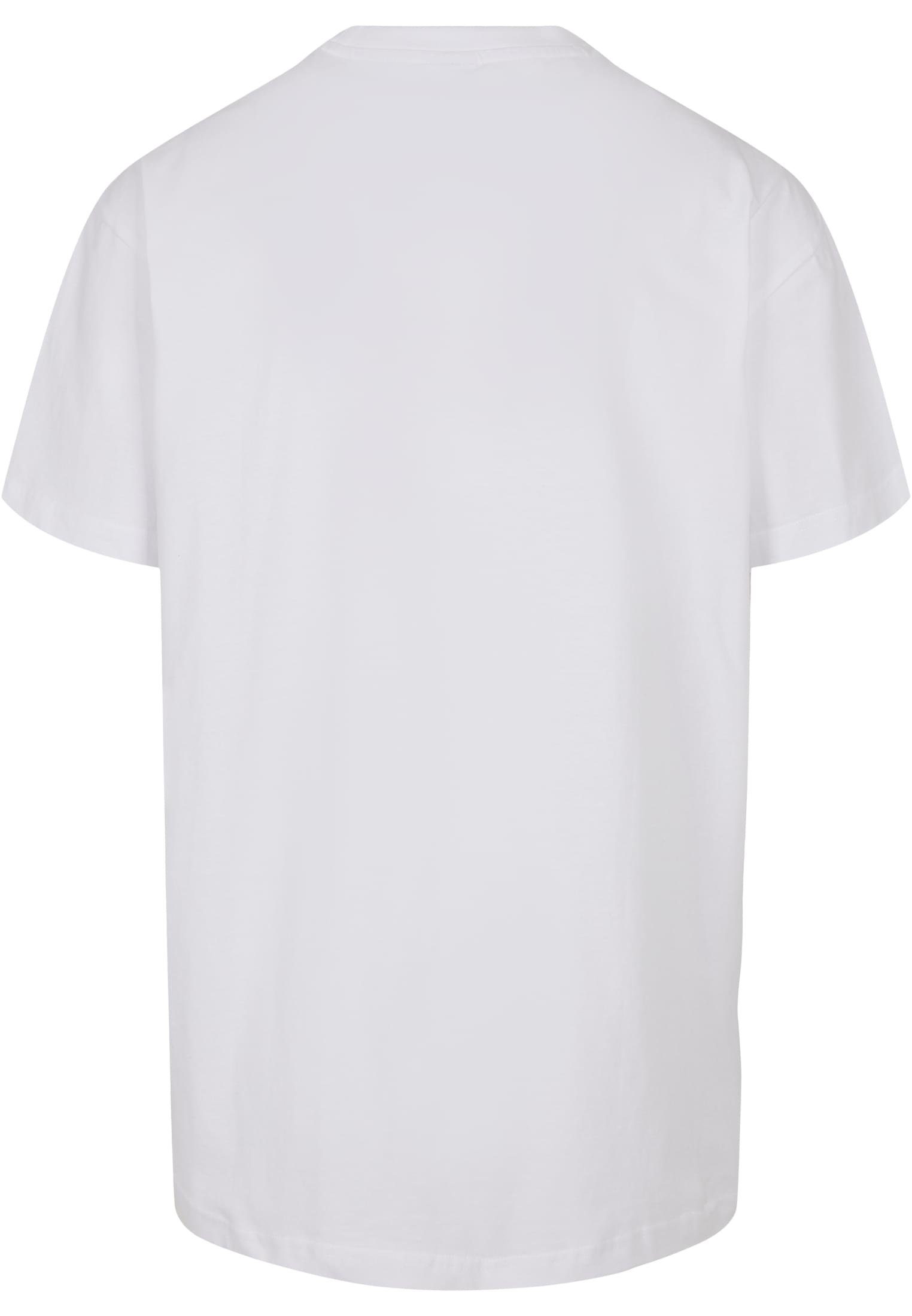 URBAN CLASSICS Tee Herren Curved white (1-tlg) Shoulder Recycled Kurzarmshirt