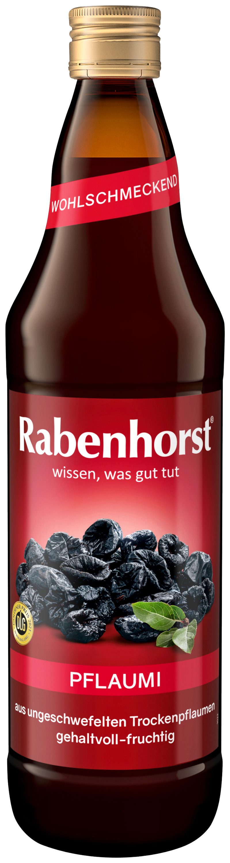 Haus Rabenhorst Saft RABENHORST Pflaumi 6er Pack (6 x 700 ml), 0,7 l, 700 ml, 6 St.