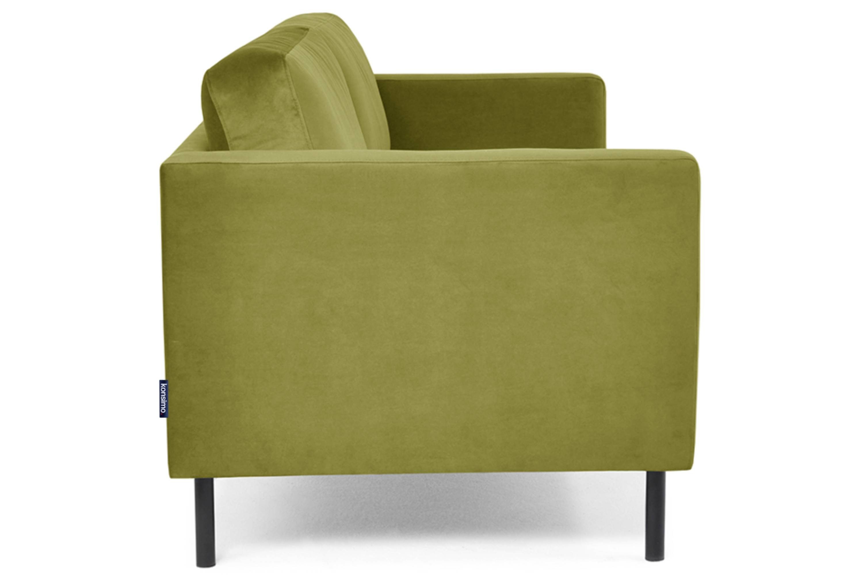 Konsimo 2-Sitzer TOZZI Sofa 2 | oliv hohe universelles oliv oliv Beine, Personen, Design 